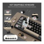 ATTACK SHARK X66 RGB Wireless Mechanical Gaming Keyboard - Star Black - Image 4