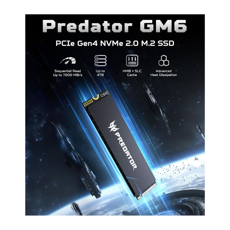 内蔵型SSD PREDATOR GM6 NVMe SSD PCIe 4.0 acer Predator GM6 2TB M.2