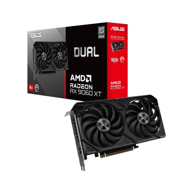 ASUS Dual Radeon™ RX 9060 XT 16GB GDDR6 Graphics Card - Black