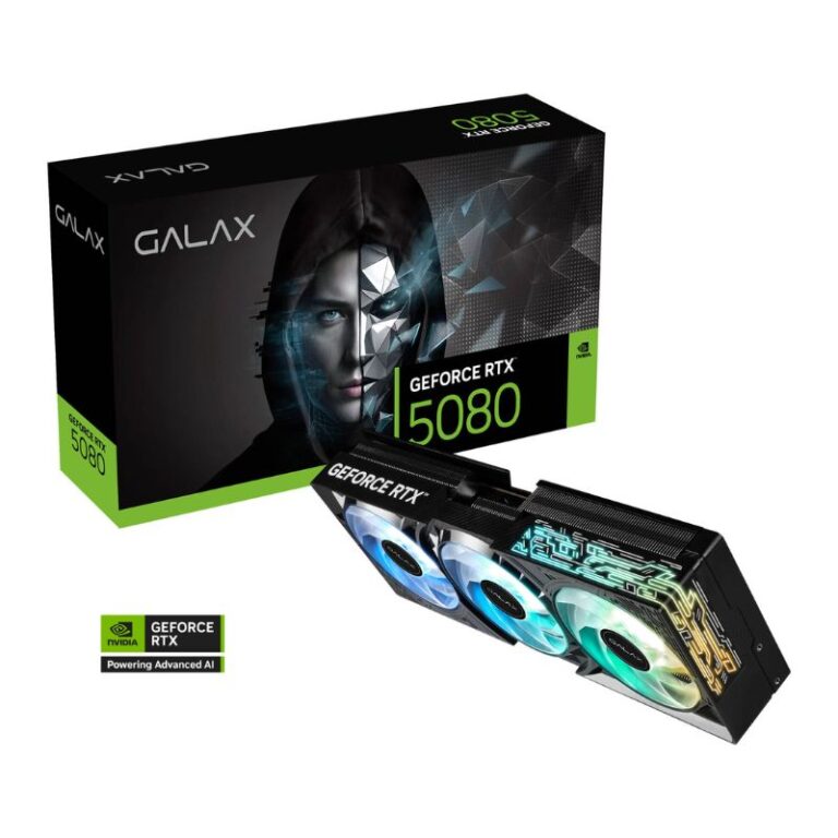 GALAX GeForce RTX 5080 16GB GDDR7 1-Click OC Graphics Card - Black