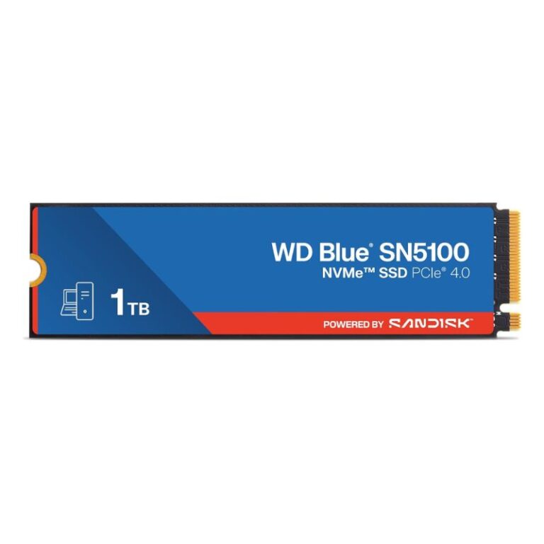 WD Blue SN5100 1TB PCIe Gen4 NVMe M.2 SSD