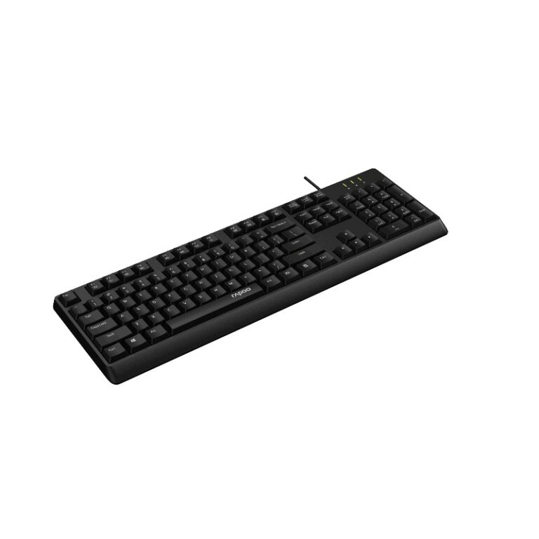 Rapoo NK1900 Wired Spill-Resistant USB Keyboard - Black