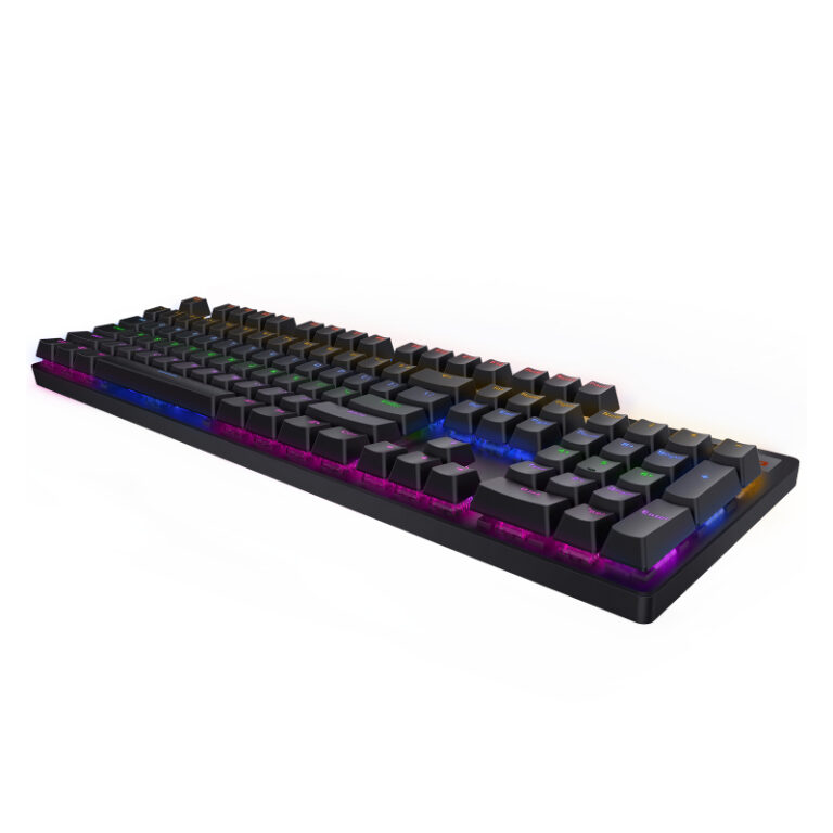 Rapoo V500 Pro 87-Key Mechanical Gaming Keyboard Blue Switch - Black