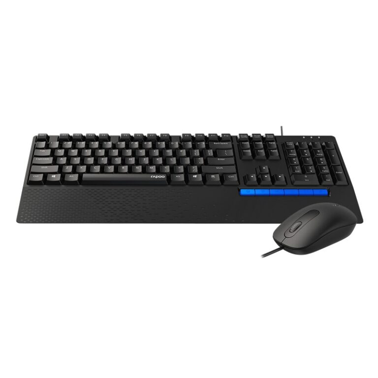 Rapoo NX2000 USB Wired Keyboard and Mouse Combo - Black