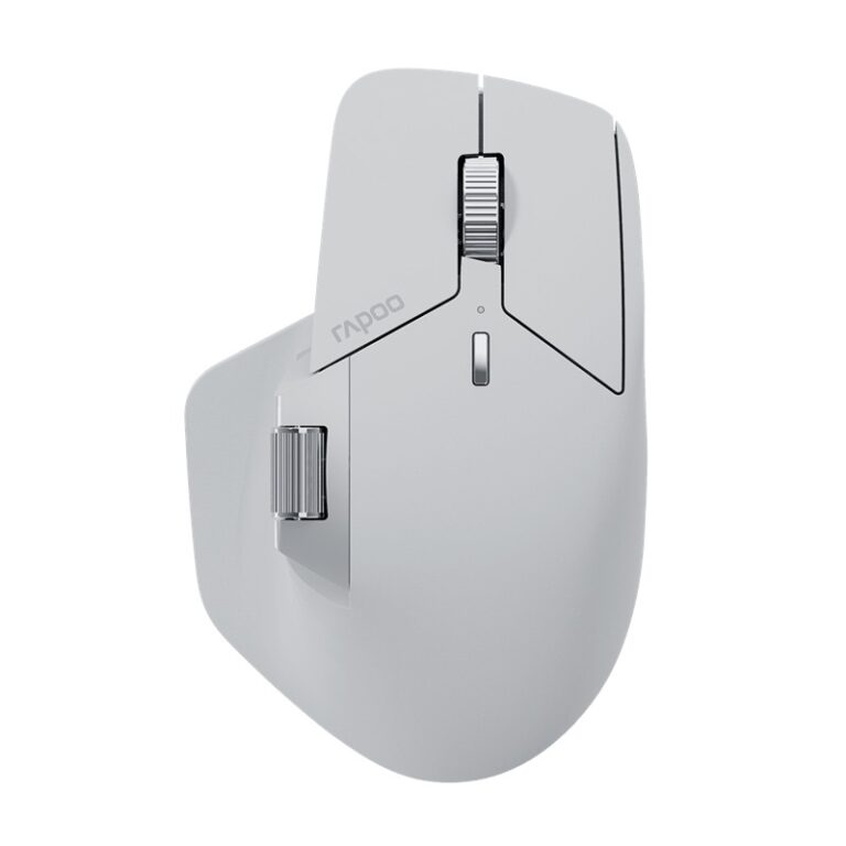 Rapoo MT760L Multi-Mode Wireless Optical Mouse 4000 DPI - Gray/White