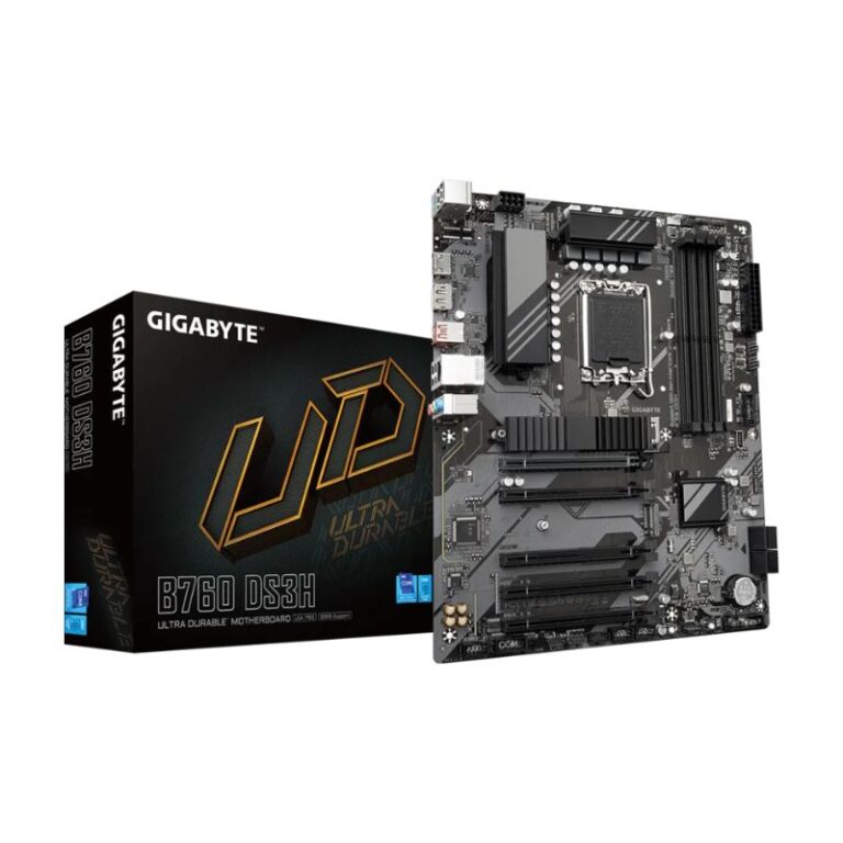 Gigabyte B760 DS3H DDR5 Motherboard - Intel LGA 1700, B760, mATX