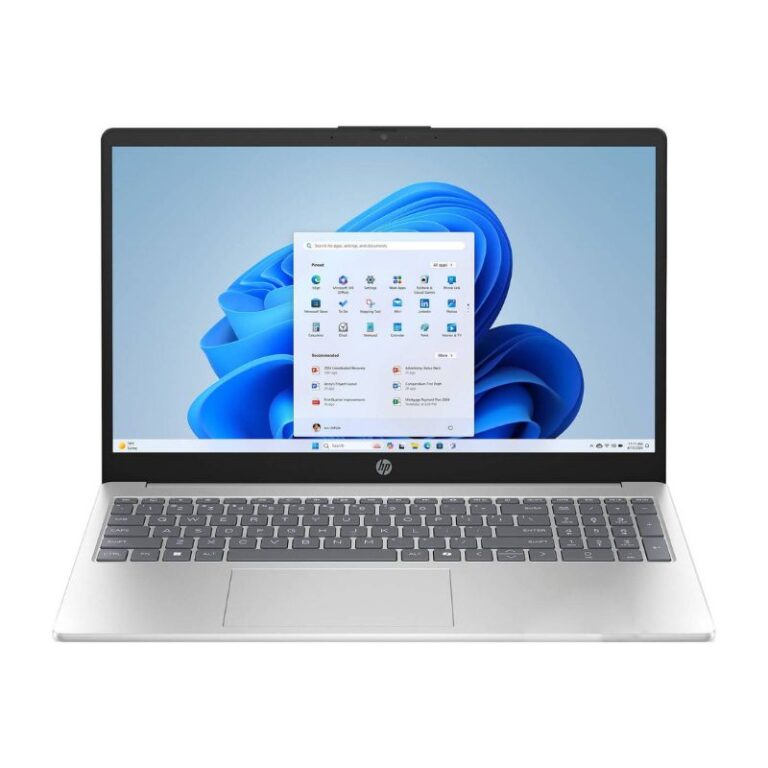 HP 15-FC01446DX Laptop - AMD Ryzen 5 7520U, 8GB RAM, 512GB SSD, 15.6" FHD, Windows 11, Natural Silver