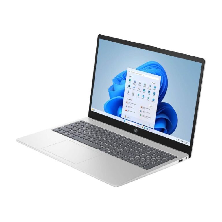HP 15-FC01446DX Laptop - AMD Ryzen 5 7520U, 8GB RAM, 512GB SSD, 15.6" FHD, Windows 11, Natural Silver