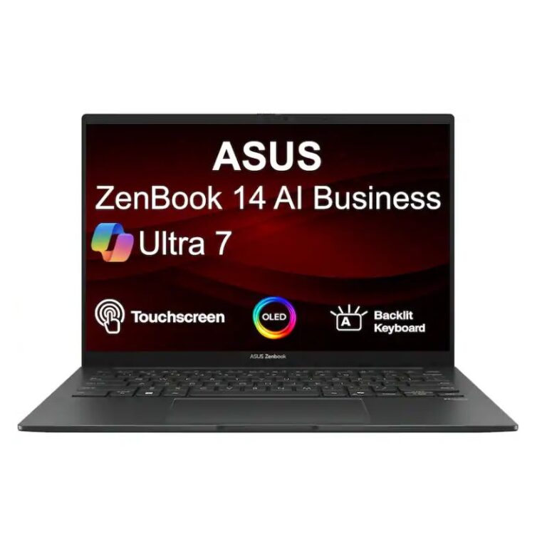ASUS Zenbook 14 UX3405CA-U7512 Touchscreen Laptop - Intel Core Ultra 7-255H, 16GB RAM, 512GB SSD, 14" WUXGA OLED , Windows 11, Jasper Gray