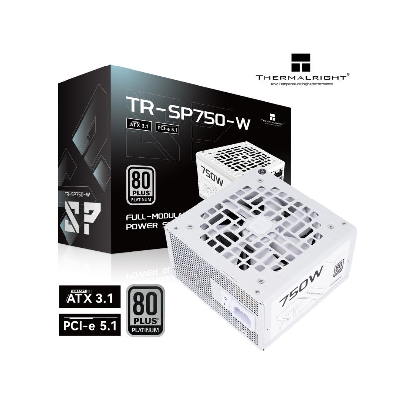 Thermalright Thermalright TR-SP750W 750W 80+ Platinum Modular ATX 3.1 Power Supply – White 750W