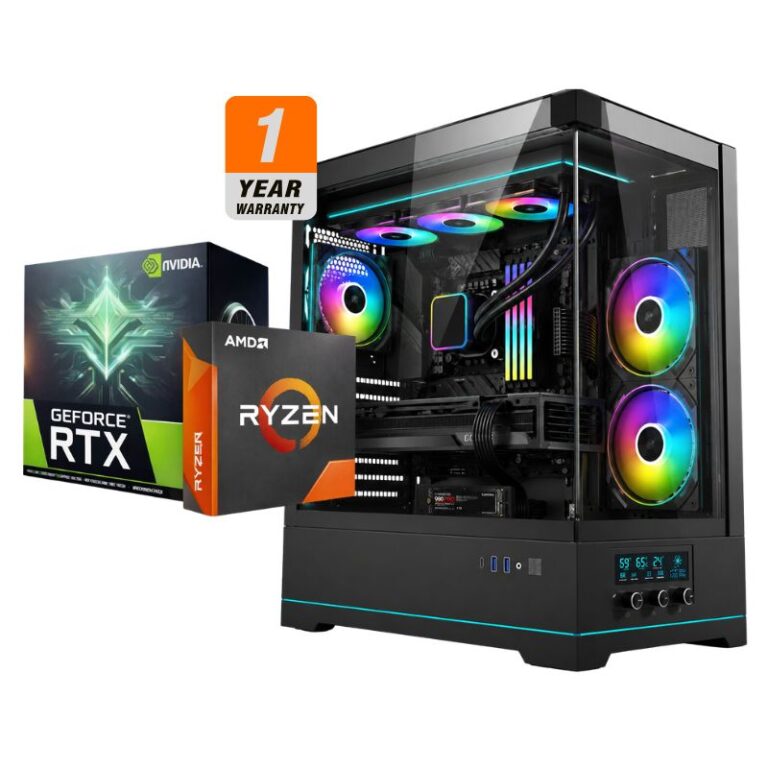 HAL 9000 Gaming PC - AMD Ryzen 7 7800X3D, ZOTAC GAMING RTX 5070 Ti SOLID, 32GB DDR5 6000MHz, 1TB NVMe