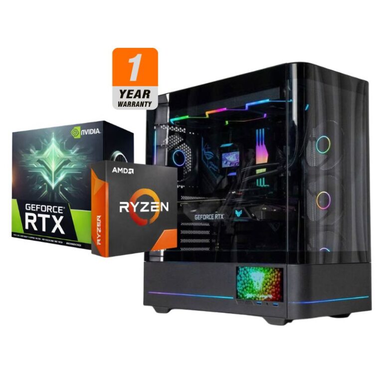 Zircom Gaming PC - AMD Ryzen 5 7600X, RTX 5070 12GB, 32GB CORSAIR 6000MHz VENGEANCE PRO RGB, 1TB NVMe SSD